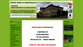 What Zssadkowice.pl website looks like in 2024 