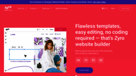What Zyro.com website looks like in 2024 