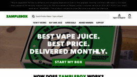 What Zamplebox.com website looks like in 2024 
