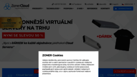 What Zonercloud.cz website looks like in 2024 