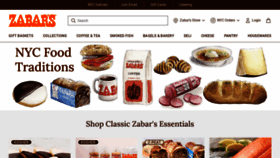 What Zabars.com website looks like in 2024 