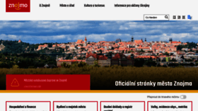 What Znojmocity.cz website looks like in 2024 