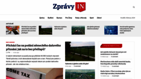 What Zpravyin.cz website looks like in 2024 