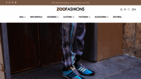 What Zoofashions.com website looks like in 2024 