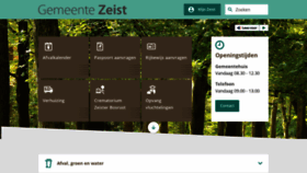 What Zeist.nl website looks like in 2024 