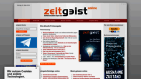 What Zeitgeist-online.de website looks like in 2024 