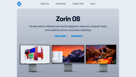 What Zorin.com website looks like in 2024 