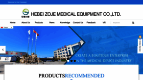 What Zojemedicalproduct.com website looks like in 2024 