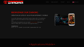 What Zanorg.com website looks like in 2024 