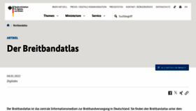What Zukunft-breitband.de website looks like in 2024 