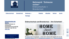 What Zuhause-sicher.de website looks like in 2024 
