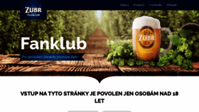 What Zubrfanklub.cz website looks like in 2024 