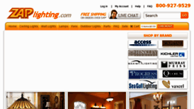 What Zaplighting.com website looked like in 2011 (12 years ago)