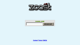 What Zcast.us website looked like in 2011 (12 years ago)